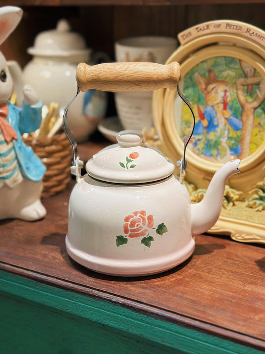 Vintage Many Enamel Kettle
