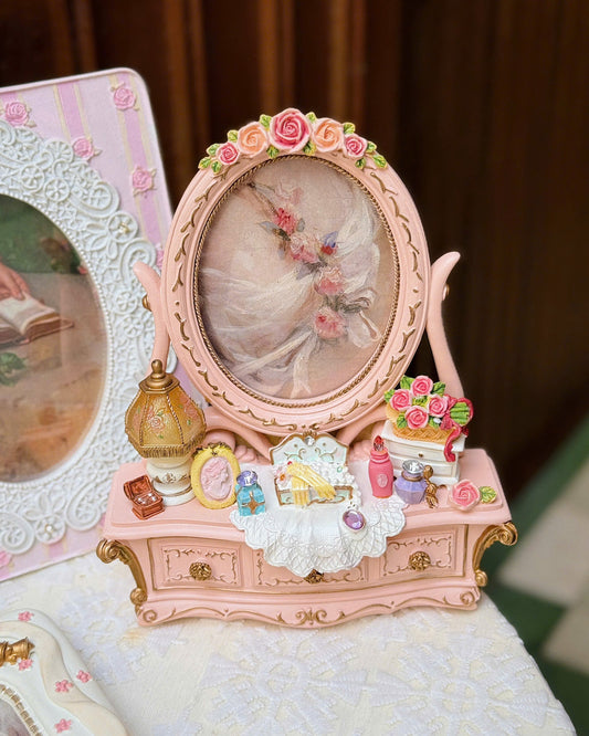 Pink Dressing Table Shaped Frame