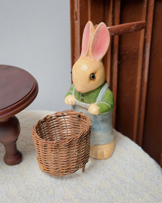 Ceramic Little Rabbit with Basket