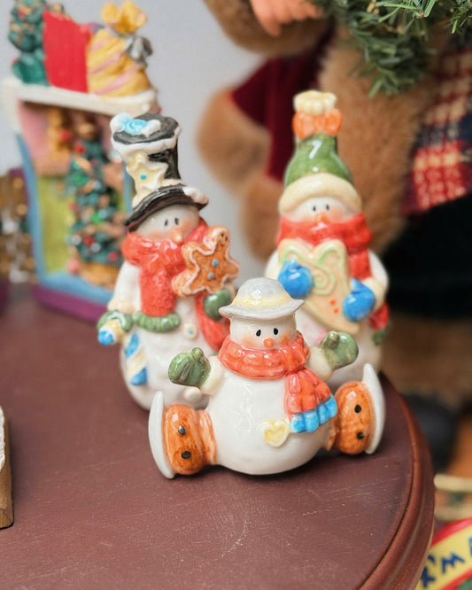 Ceramic Snowman Statue
