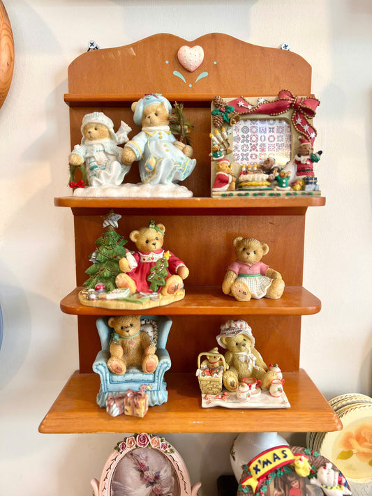 Wooden Figure Display 4 Tier Shelf