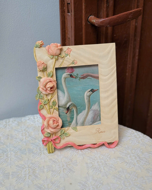 Vintage Roses Carved Frame