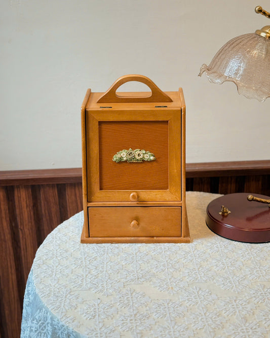 Vintage Wooden Jewelry Cabinet