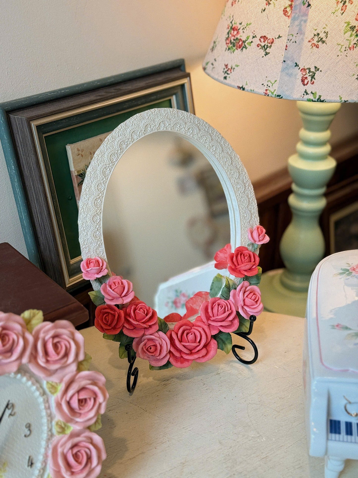 Classic Rose Wall Mirror