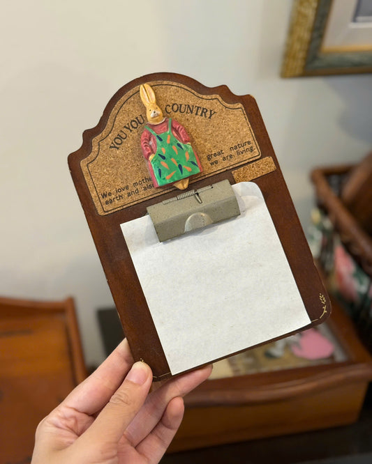 Vintage Wall Notepad Holder