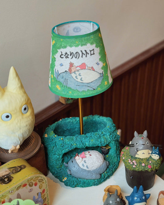 Totoro & Mei Sleeping in The Forest Lamp & Pen Holder