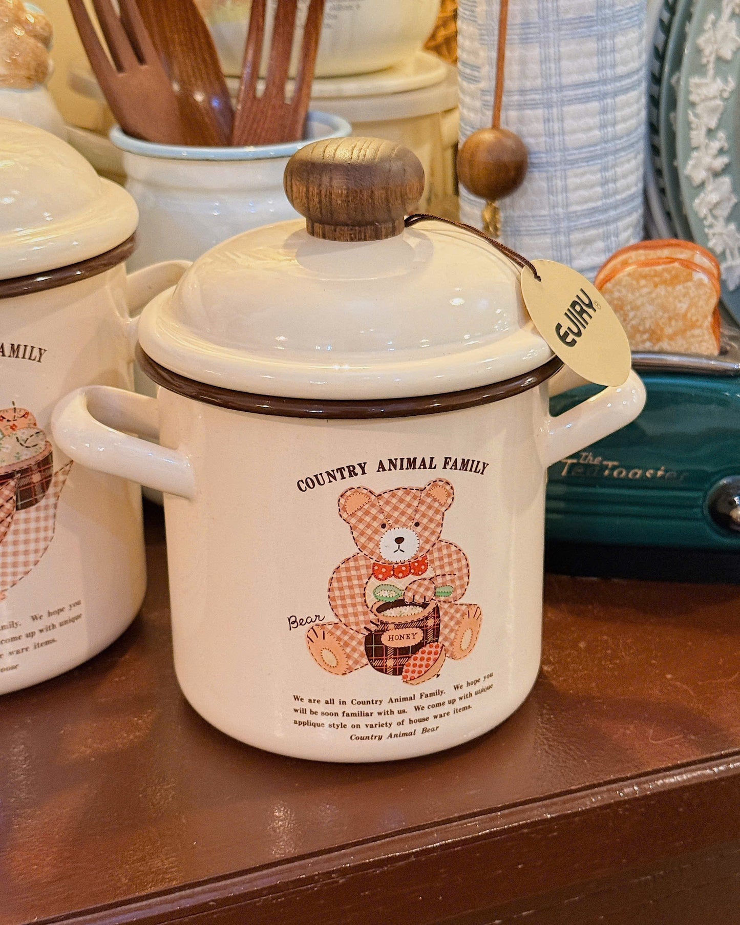 Vintage Bear Pot