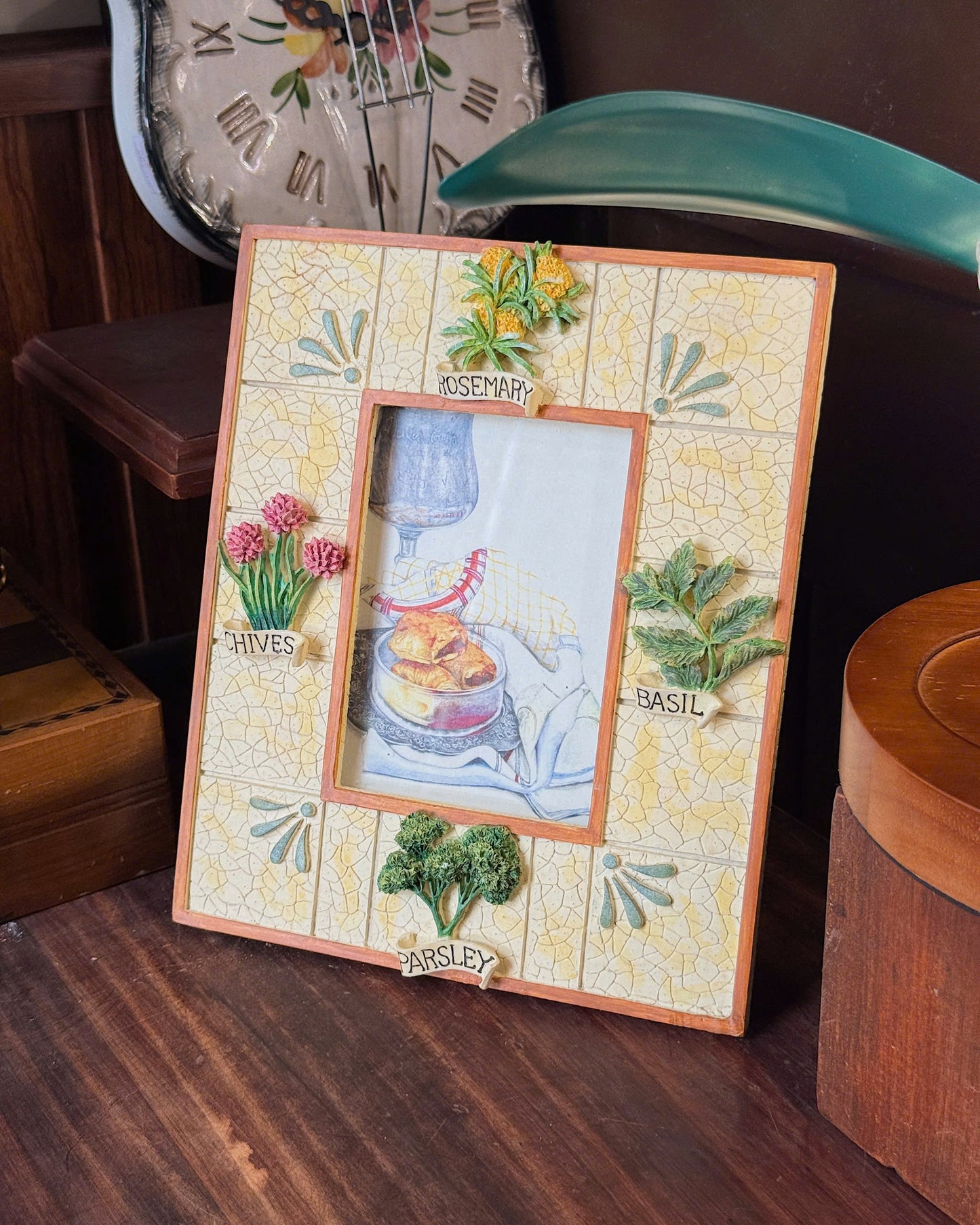 Vintage Floral Picture Frame