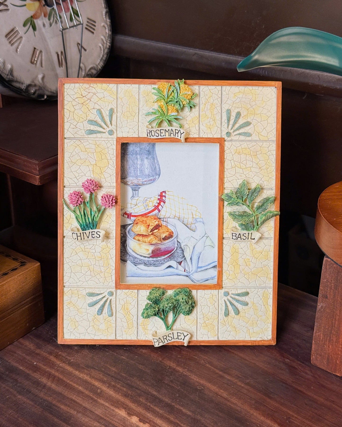 Vintage Floral Picture Frame
