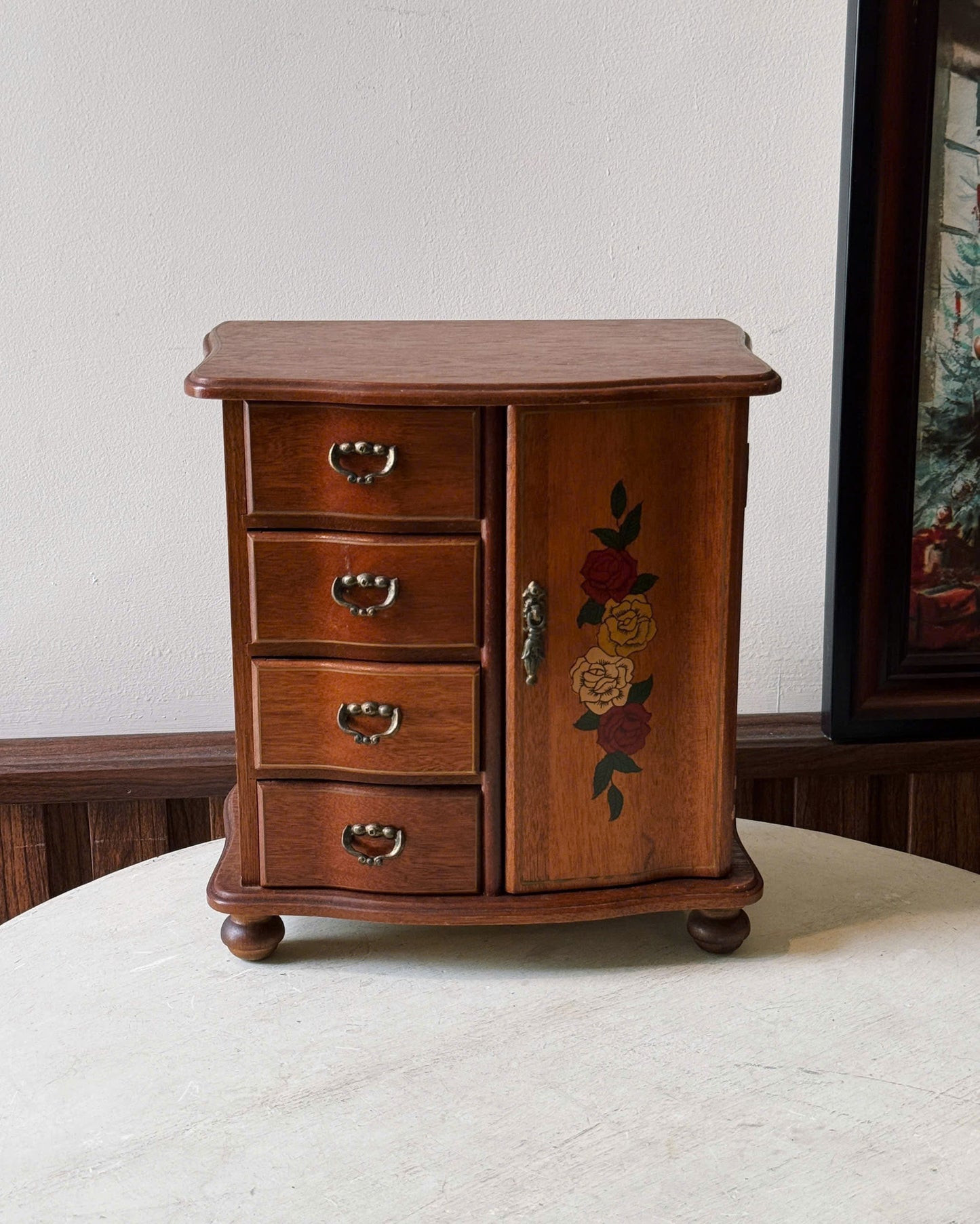 Retro Style Wooden Storage Cabinet
