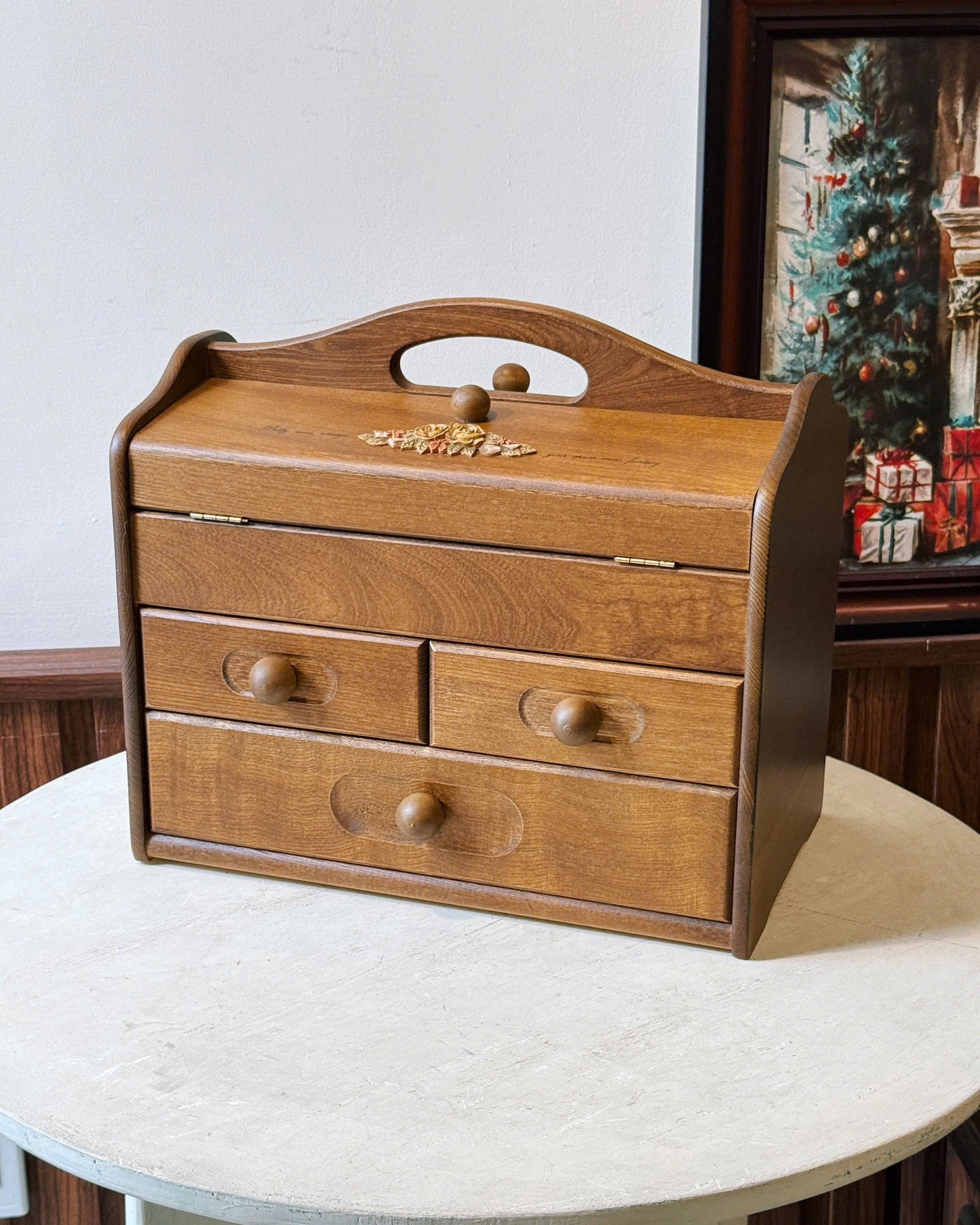 Wooden Multi-Drawer Storage Cabinet