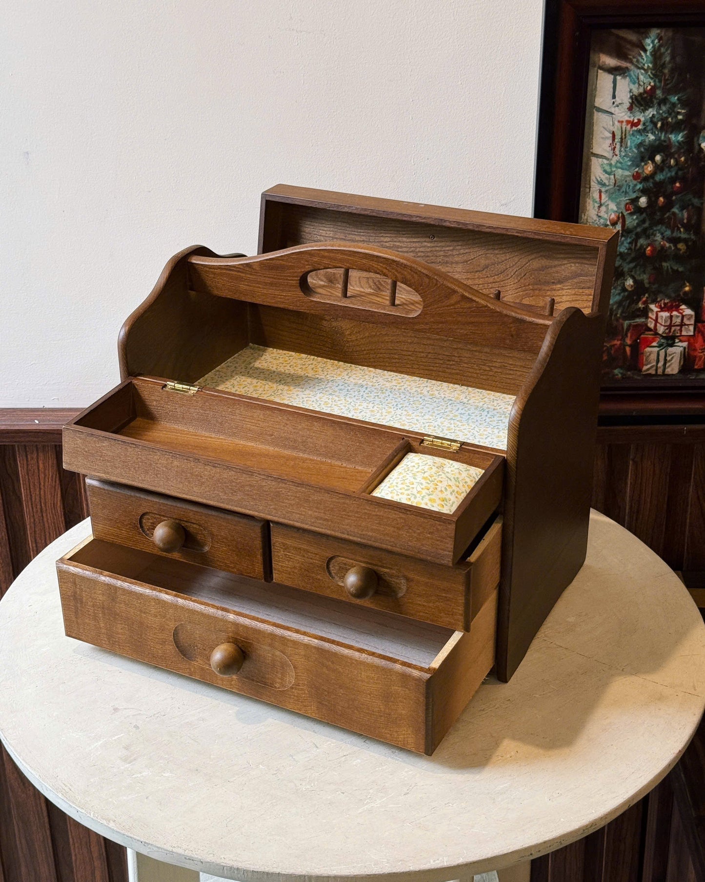 Wooden Multi-Drawer Storage Cabinet