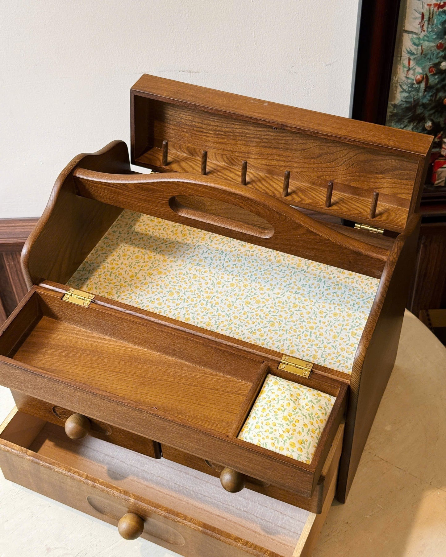 Wooden Multi-Drawer Storage Cabinet