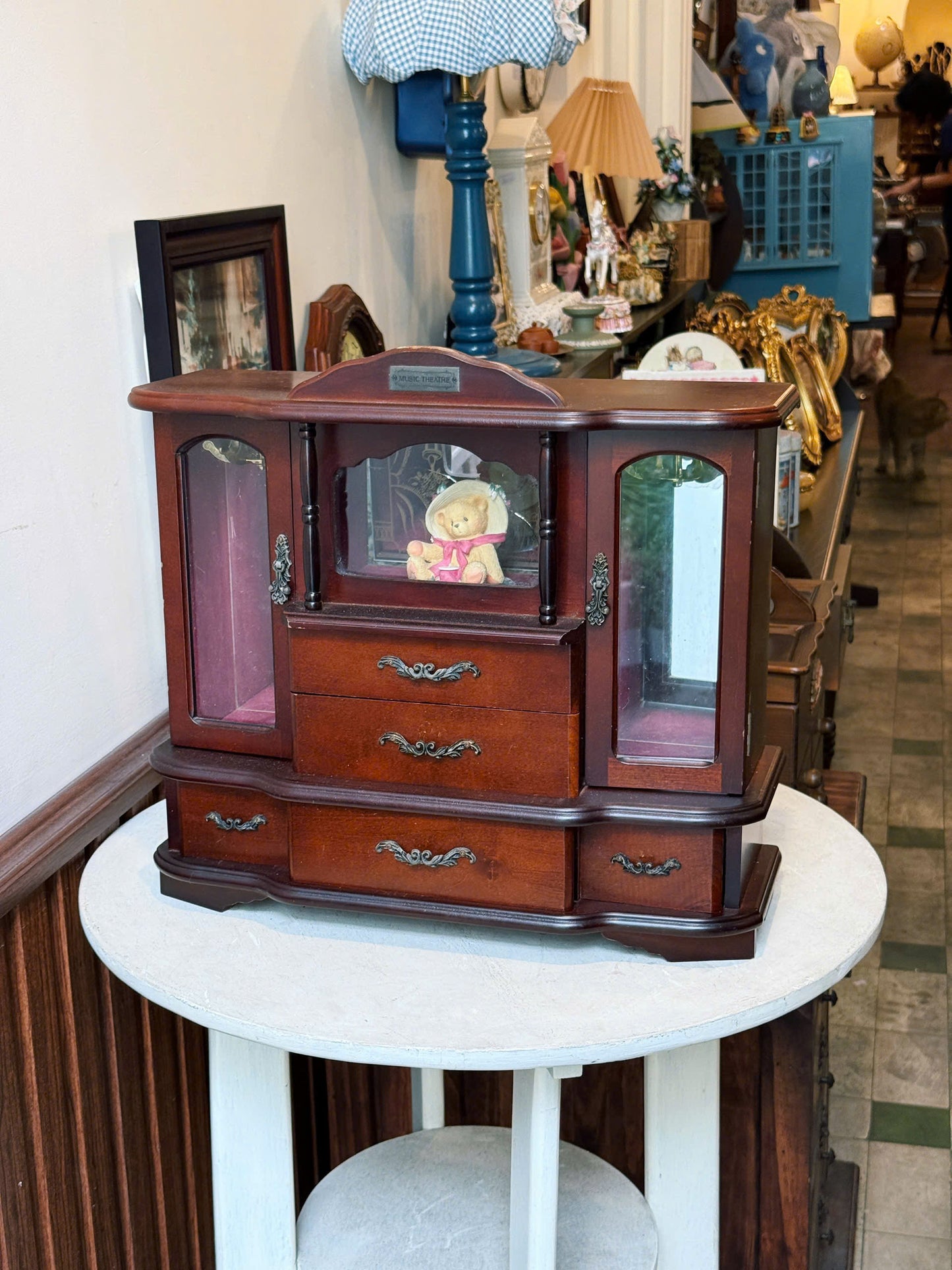 Antique-style Wooden Drawer Storage Box