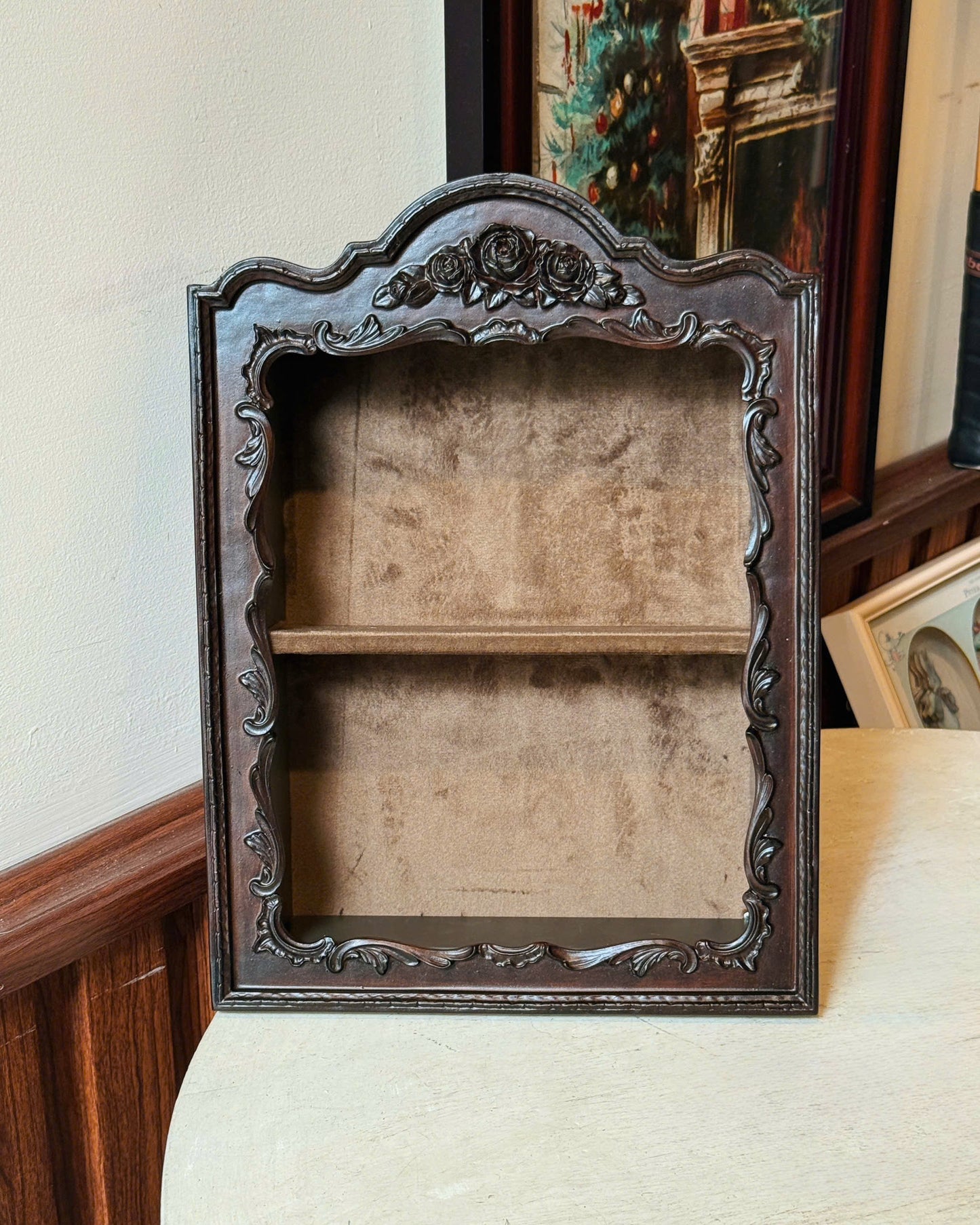 Vintage Rose Wall Shelf