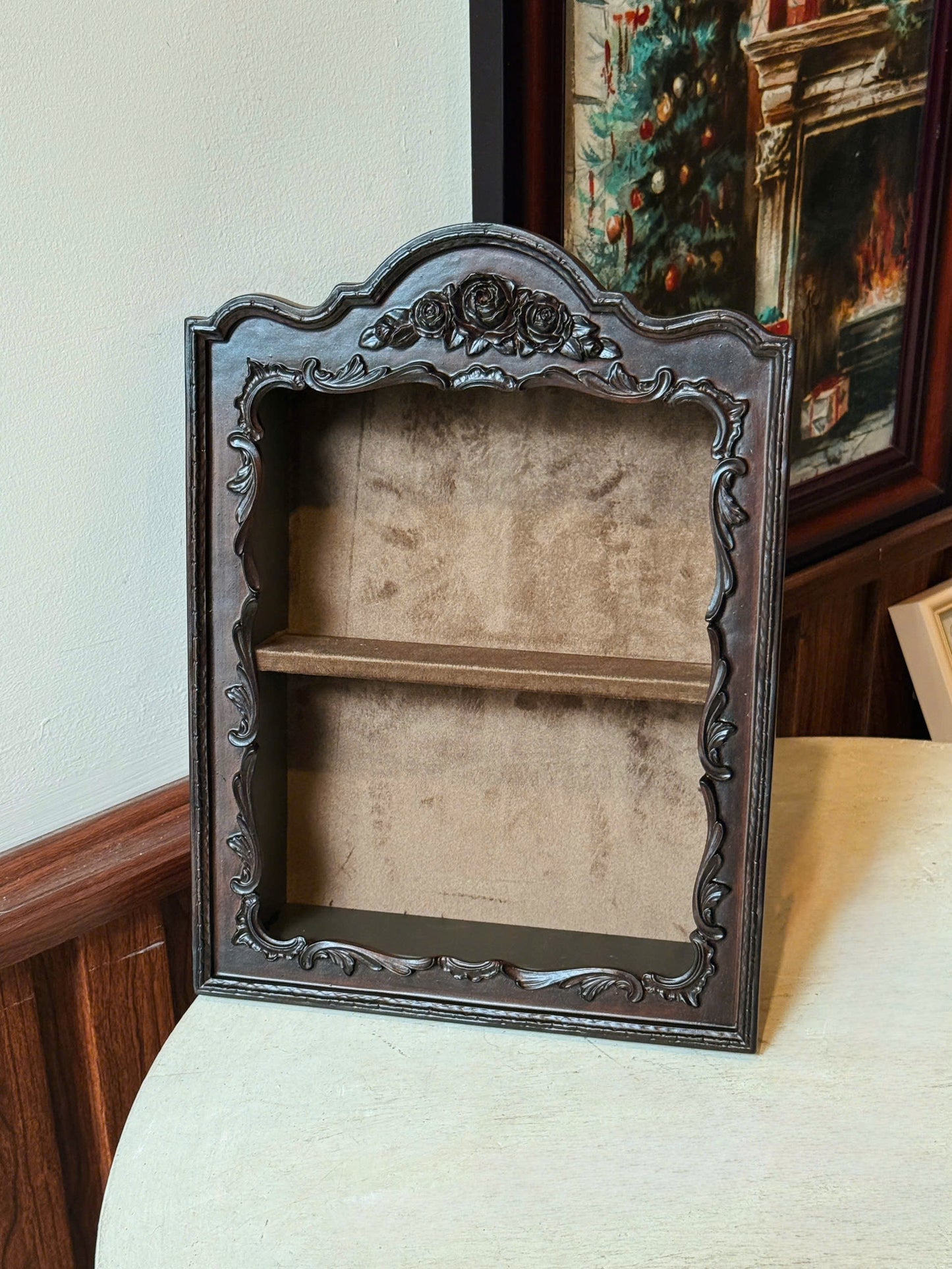 Vintage Rose Wall Shelf