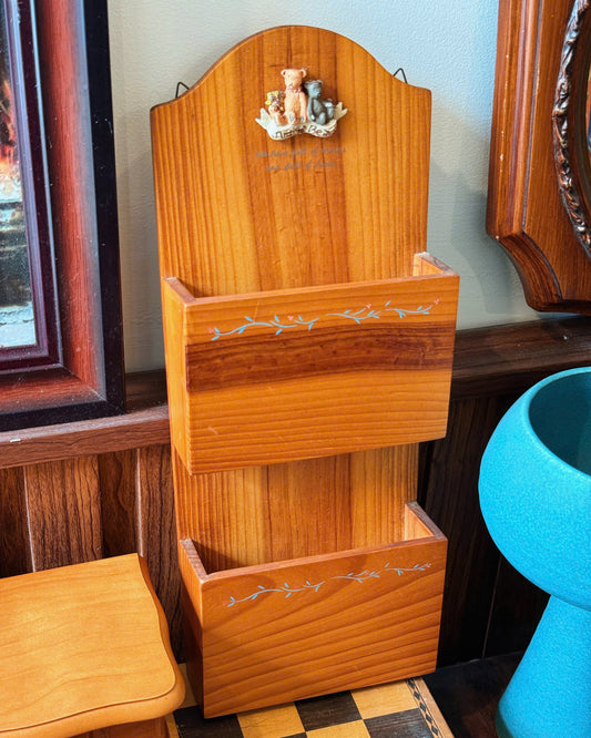 Vintage Wooden Wall Organizer
