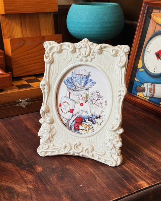 Antique Lacework Picture Frame