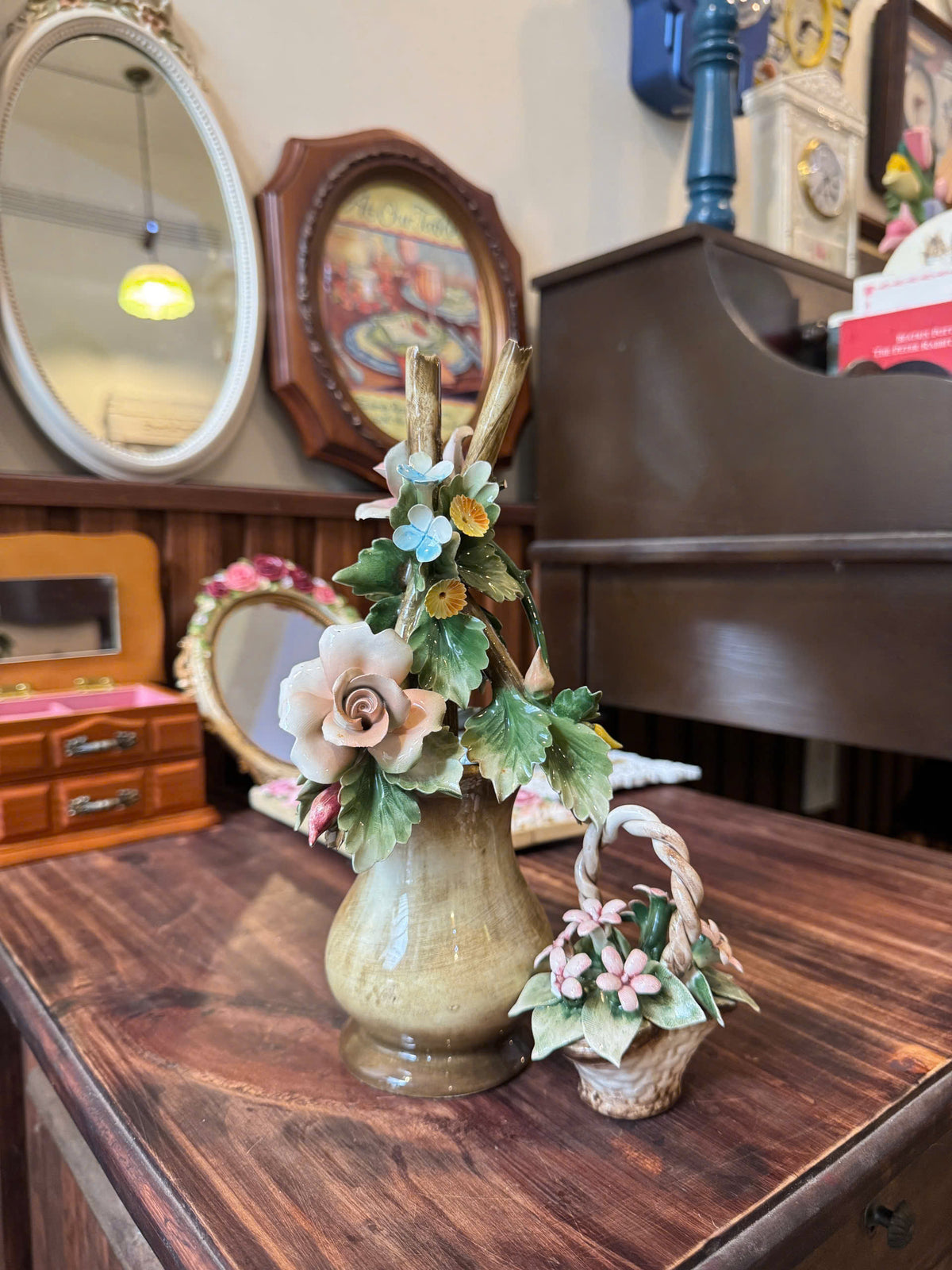 Vintage Floral Vase