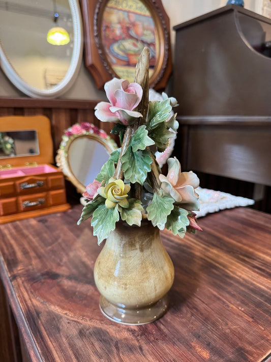 Vintage Floral Vase