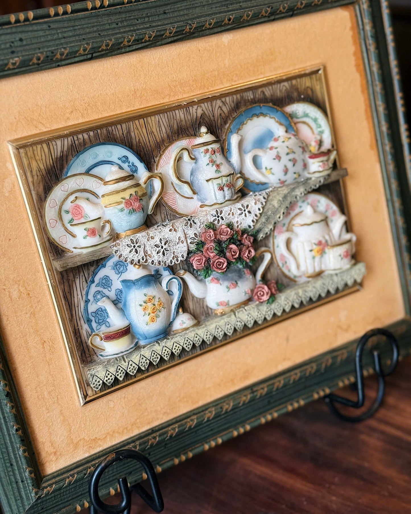 Floating Frame Featuring A Tea Set Design