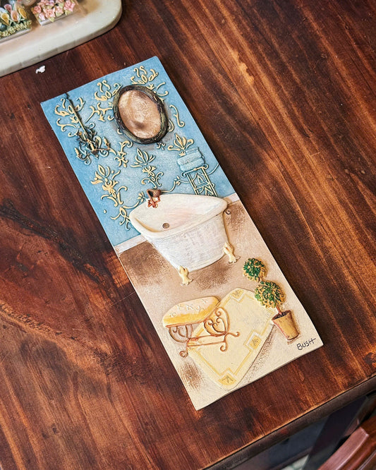 A Quiet Vintage Bath - Wall Decor