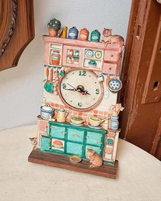 Vintage Kitchen-themed Clock