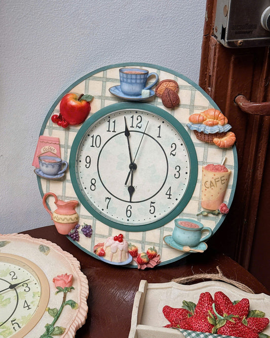 Vintage Cafe Time Wall Clock