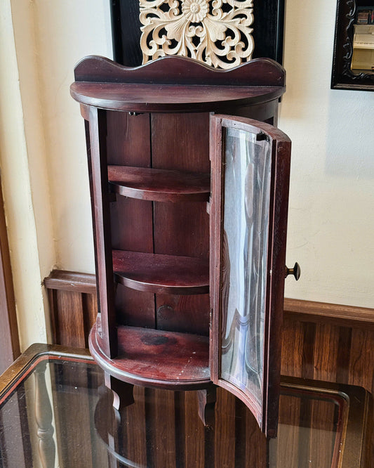 Vintage Wooden Display Cabinet