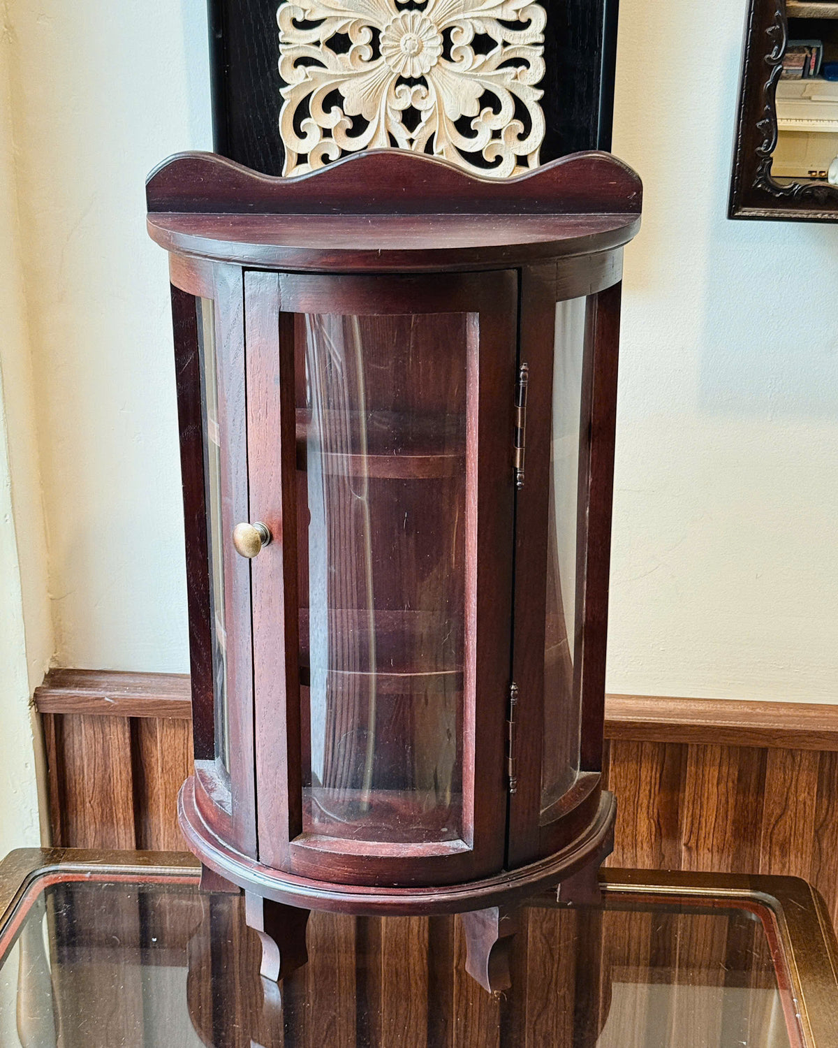 Vintage Wooden Display Cabinet