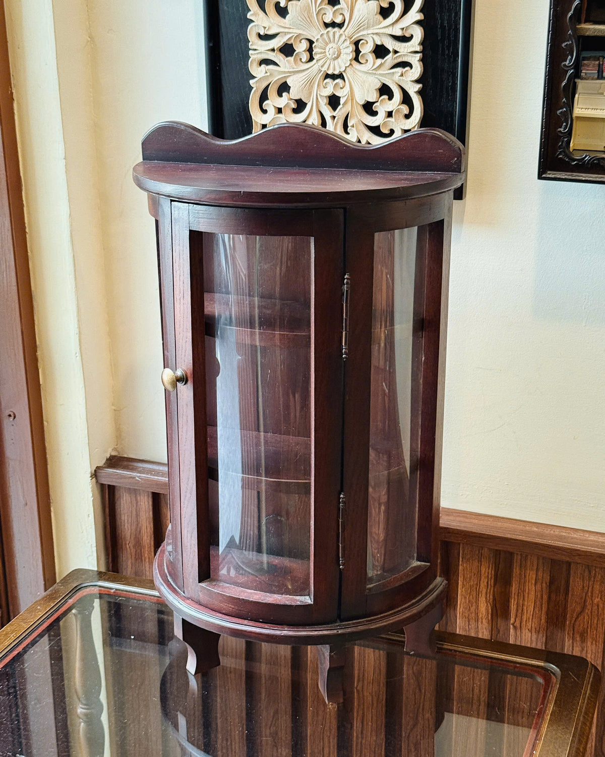 Vintage Wooden Display Cabinet