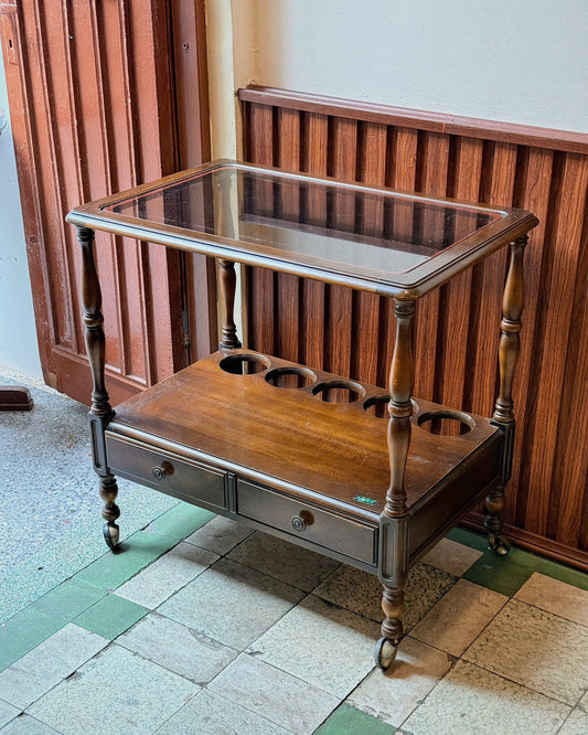 Vintage Liquor Serving Table