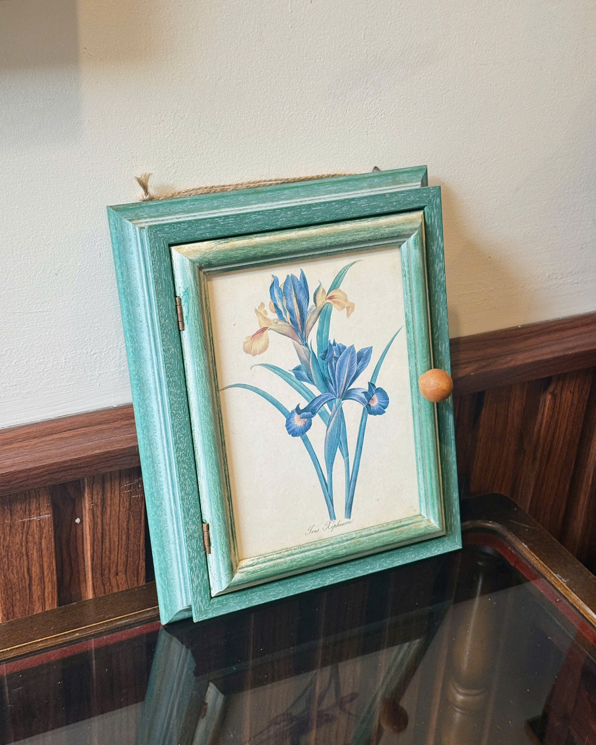 Vintage Botanical Key Cabinet