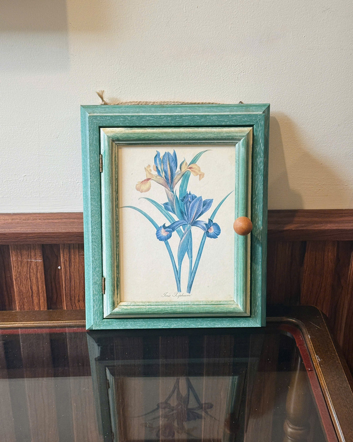 Vintage Botanical Key Cabinet