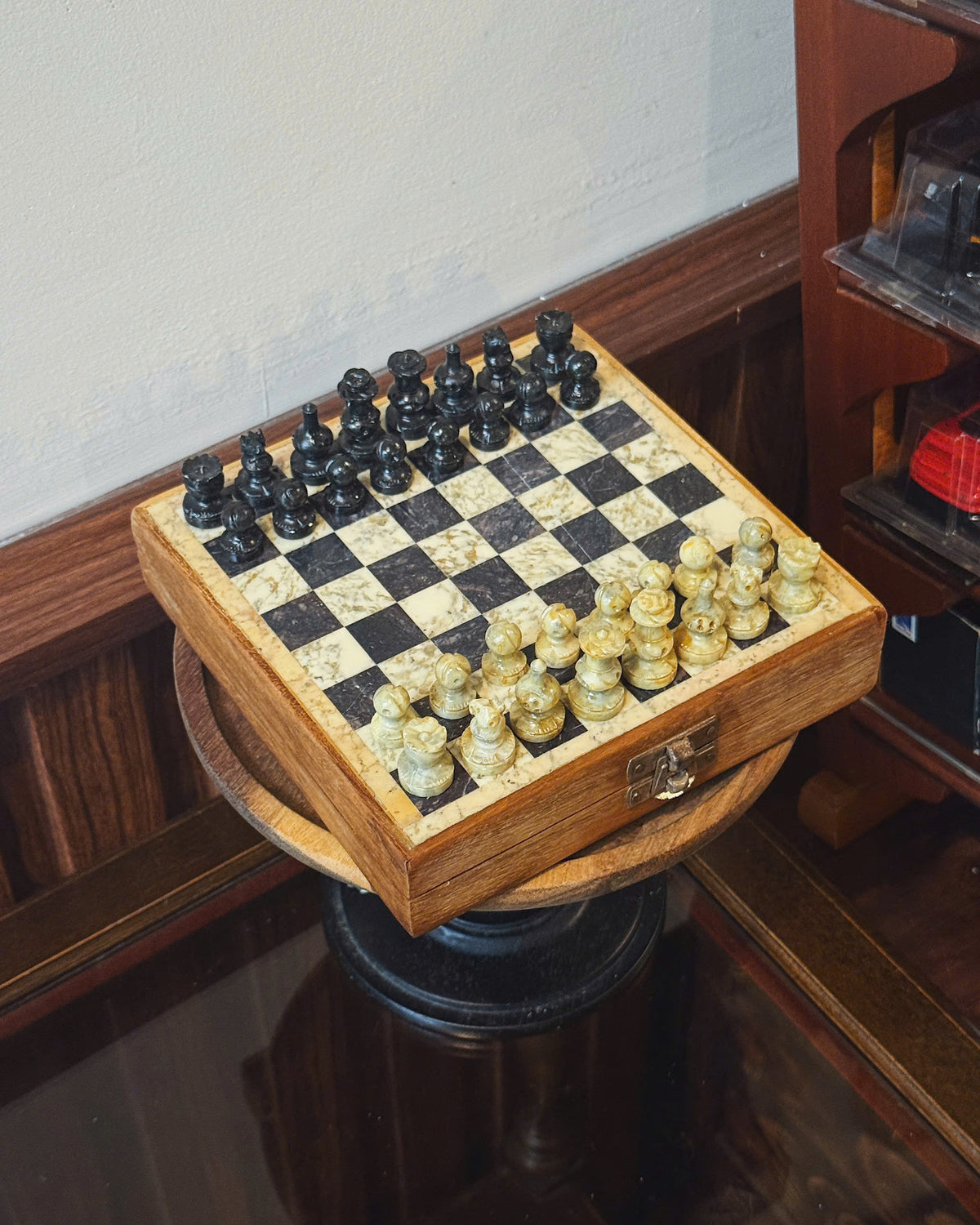 Vintage Carved Chess Set