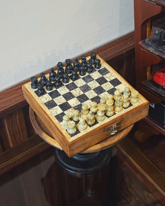 Vintage Carved Chess Set