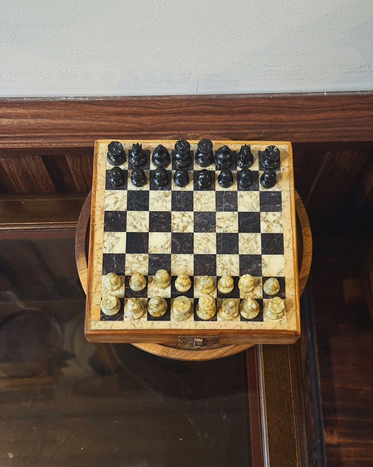 Vintage Carved Chess Set
