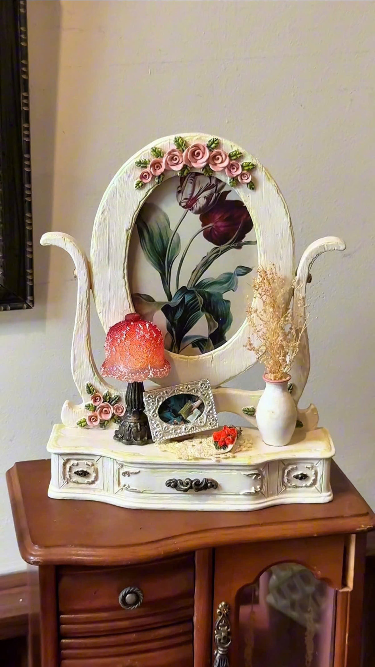 Vintage Floral Vanity