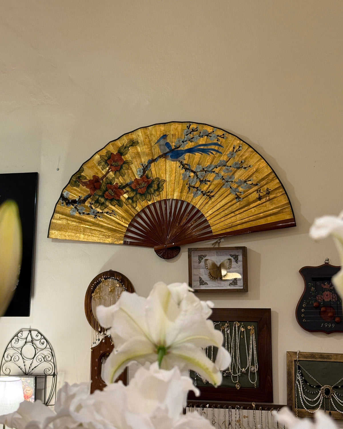 Golden Blossom Fan