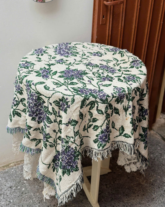 Vintage Wool Table Cloth