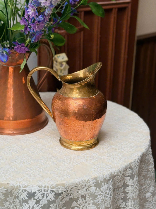 Vintage Andries Copper and Brass Water Jug - Made in Belgium