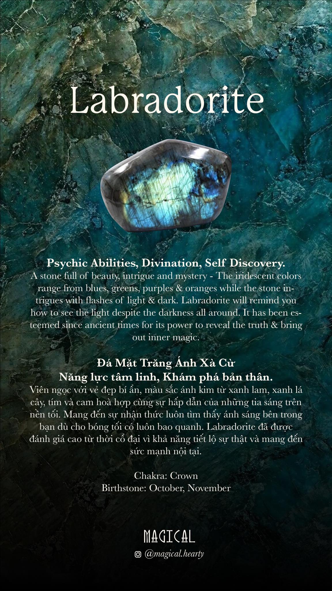 Mini Gemstone Glass Jars (Peridot, Amazonite, Labradorite)