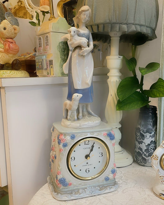 Andersen Ceramic Doll Table Clock