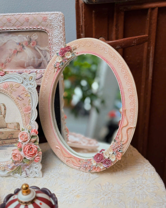 Vintage Floral Mirror