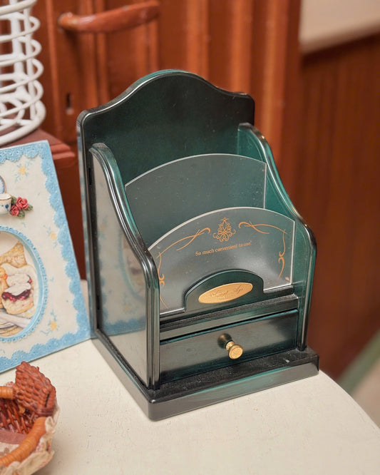 Vintage Dark Green Letter Rack