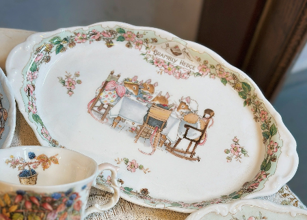 Set tách trà, dĩa và cốc Brambly Hedge bốn mùa - Royal Doulton 🐭✨