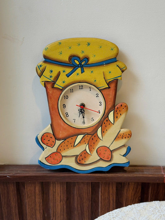 Jam Pot Wooden Clock