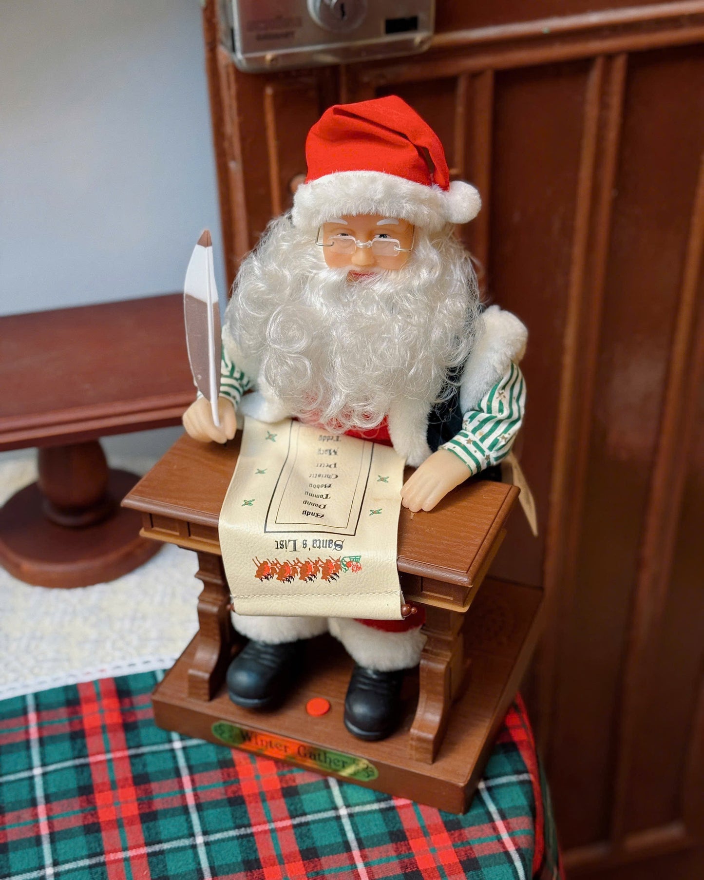 Vintage Santa’s List Music Box