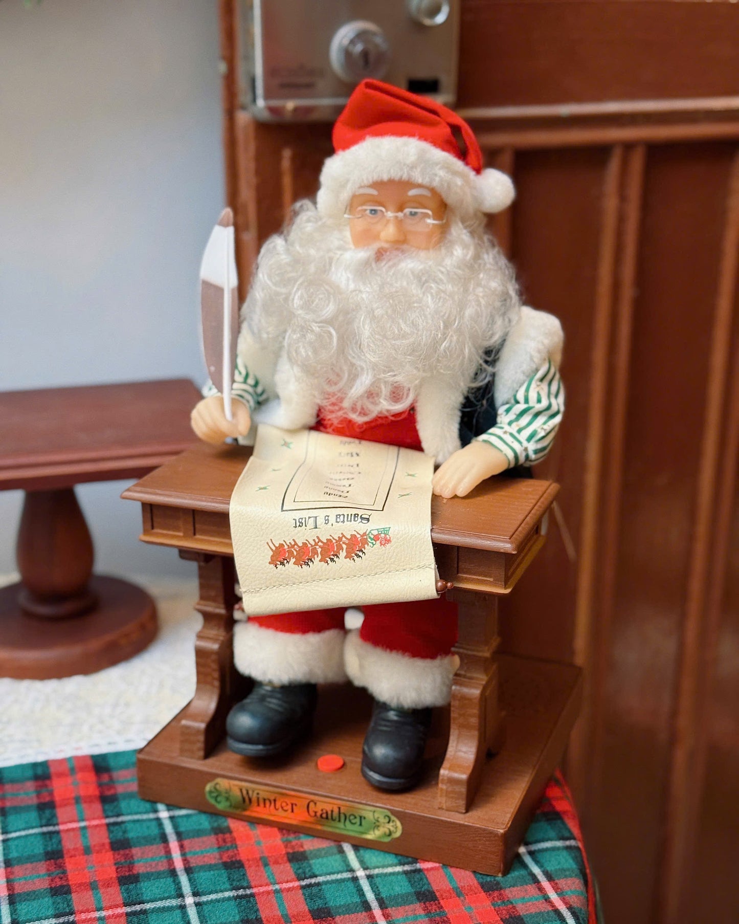 Vintage Santa’s List Music Box