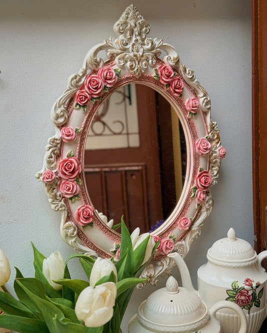 Vintage Floral Mirror